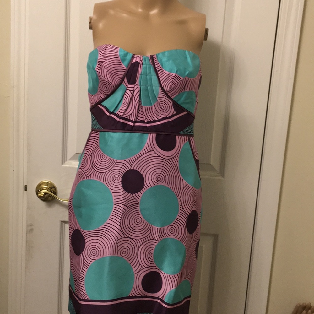 NWT Nicole Miller Silk Spaghetti Dress. - Picture 5 of 8